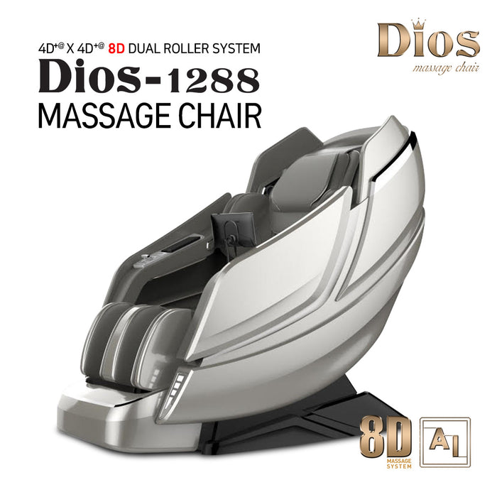 Kahuna Dios 1288 Massage Chair - 8D AI Dual Air Tech Touch Roller SL-Track